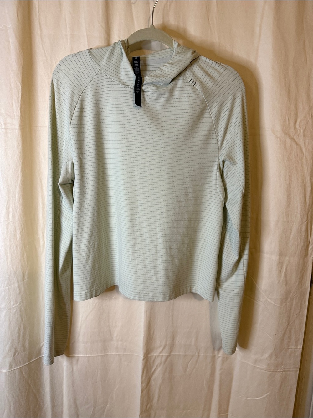 lululemon athletica Light Mint Striped Hooded Pullover